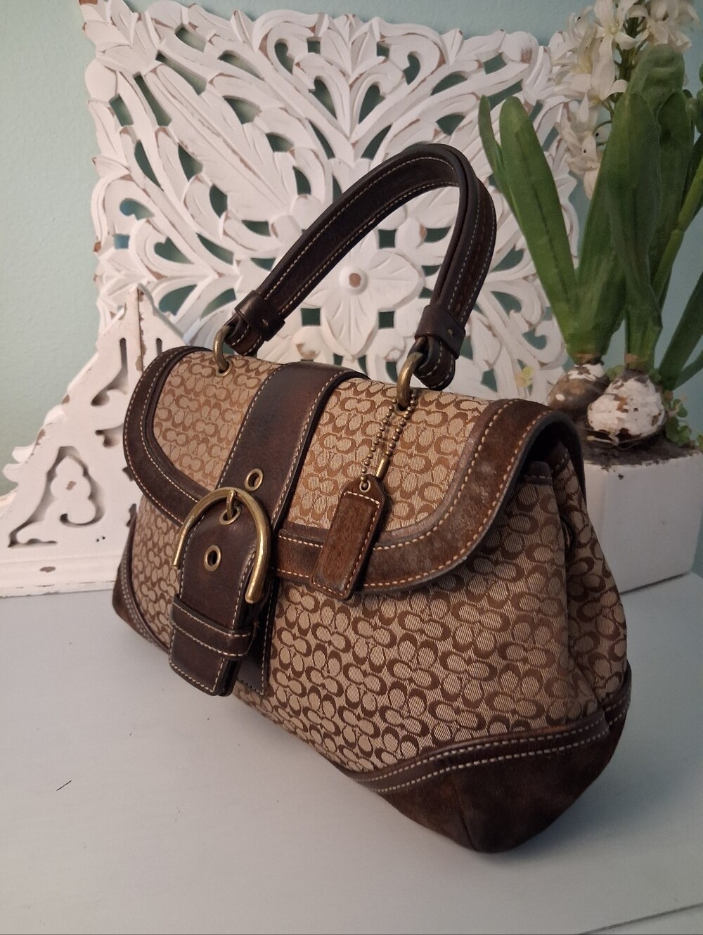 Coach Vintage Y2K Soho Signature Handbag - Picture 2 of 16